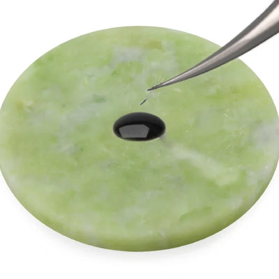 Jadestein für Wimpernverlängerung in grün