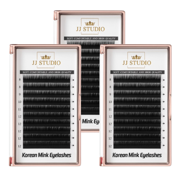 3-er Set Wimpern L-Curl 10mm, 11mm, 12mm