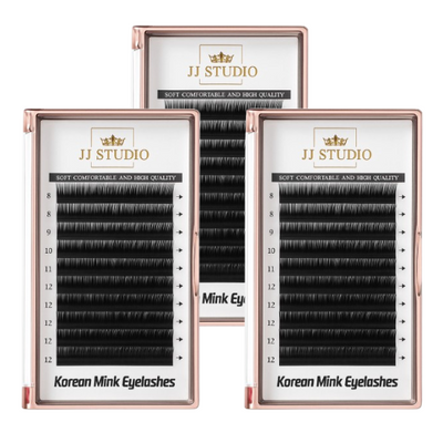 3-er Set Wimpern L-Curl 13mm, 14mm, 15mm