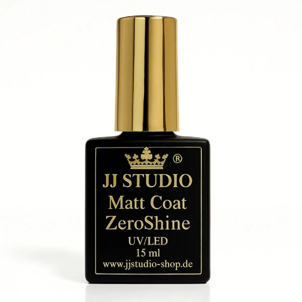 ZeroShine - Matt Top Coat 15 ml. In schwarzer Flasche