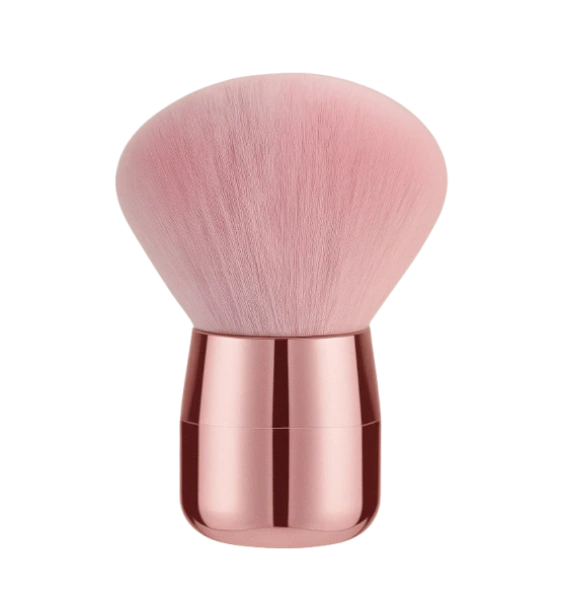 Staubpinsel Nageldesign – Rosa Chrom, weich & wuschelig (9 cm)