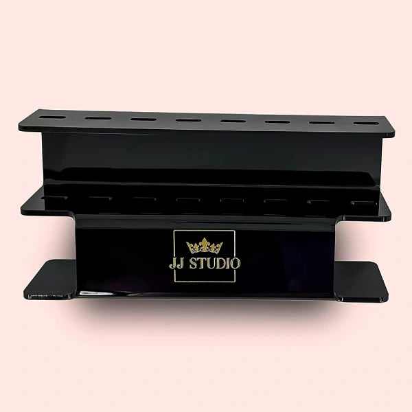 Pinzettenständer für 8Profi Pinzetten für Wimpernverlängerung. Pinzetteorganizer in schwarzer Farbe