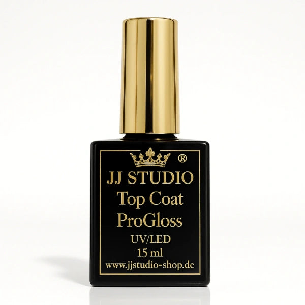 ProGloss - Top Coat  für Nagelmodelage - 15 ml schwarze Flasche